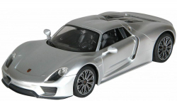 RC auto na ovládanie Rastar: Porsche 918 Spyder 2015 1:14 RTR strieborné