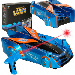 RC auto Follow by Laser wall climbing car R-712S modré