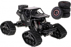 RC Ratrak na ovládanie Strong Climbing Car 4x4 LHC012 Dual mode + kolesa čierný